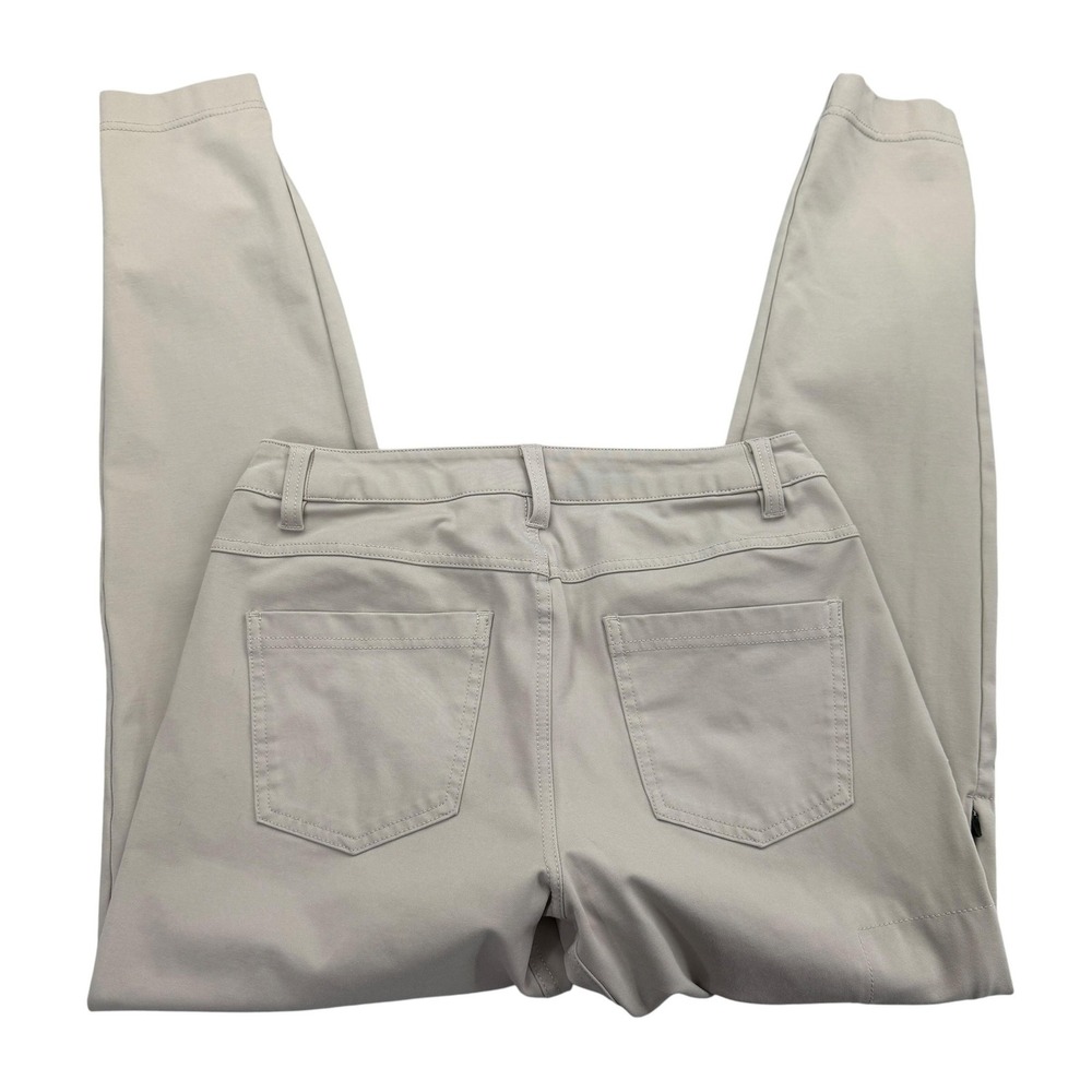 BYLT Pants Mens 31 Beige Jogger Slim Tapered Stretch Zip Pocket Casual Elastic